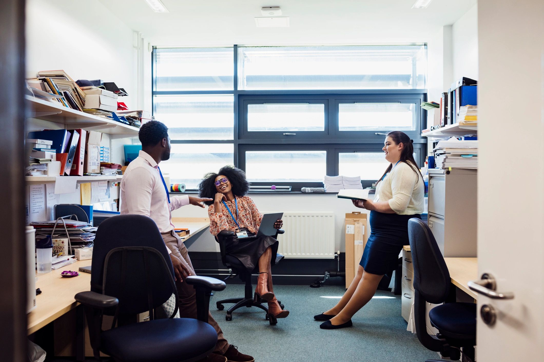 Professional agency team in a modern office