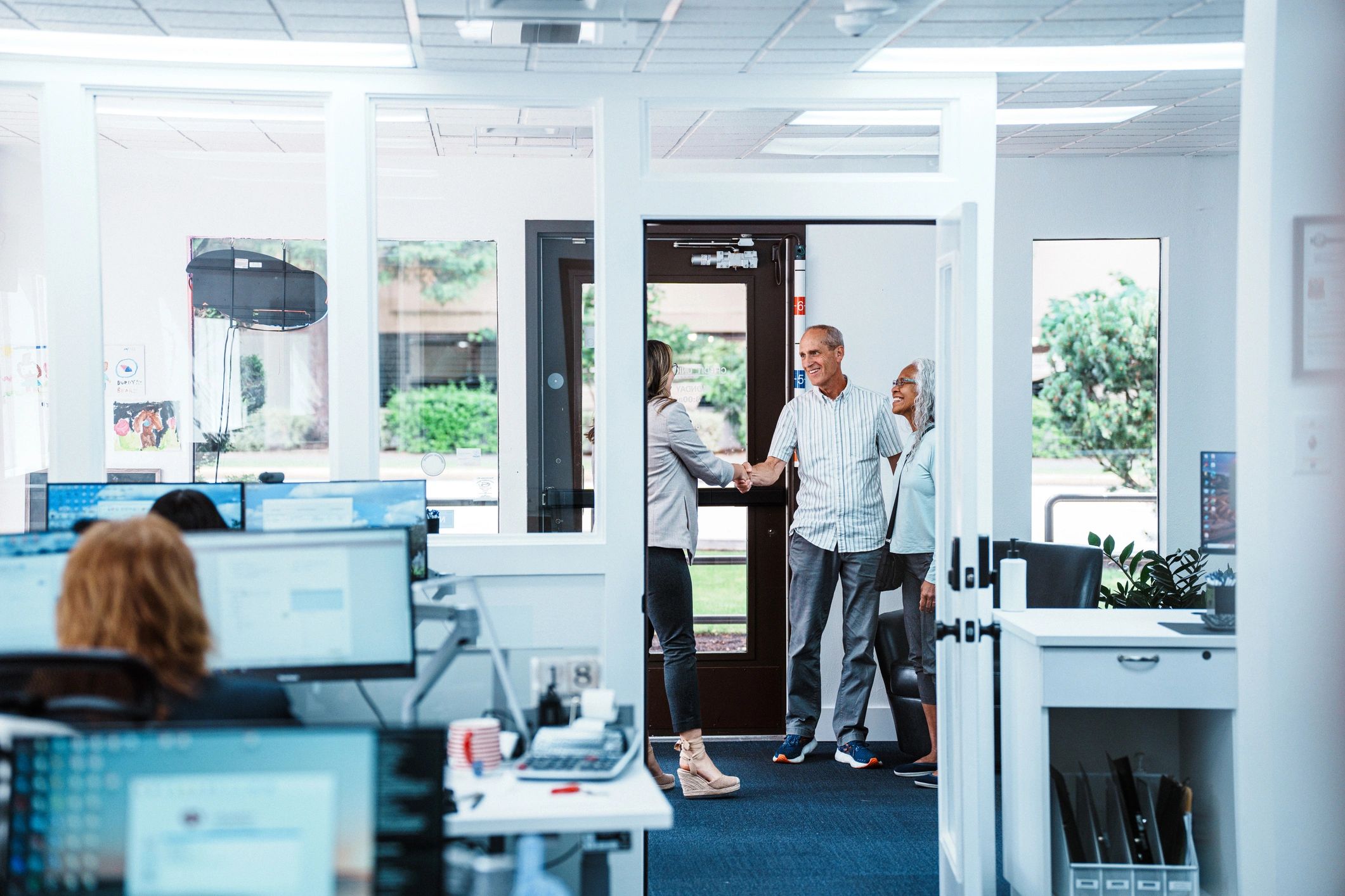 Professional business consultation in an office
